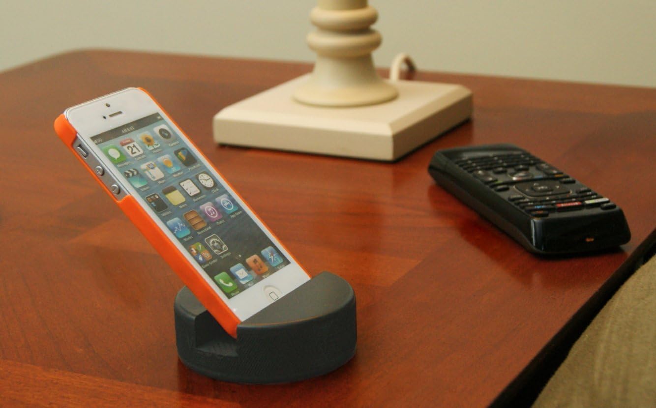 The Original Indestructible Hockey Puck Phone Stand - The Best Universal Smartphone Stand. Compatible for All iPhone/Samsung/Google/LG Smartphones. Made from a Real Hockey Puck. (4 Pack)