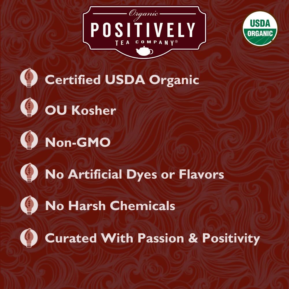 Organic Positively Tea Company, Rooibos Tea Sampler, Loose Leaf, 4 Ounce, 3 Pack