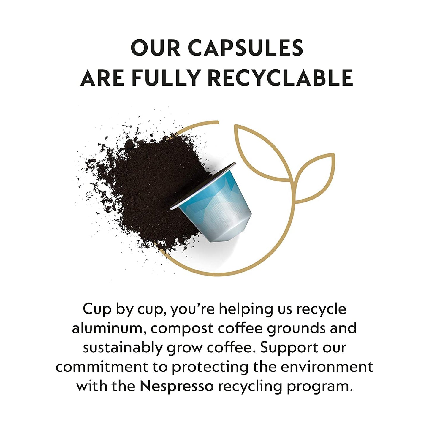 Nespresso Capsules Original Line, Freddo Delicato, 50-Count Espresso Coffee Pods