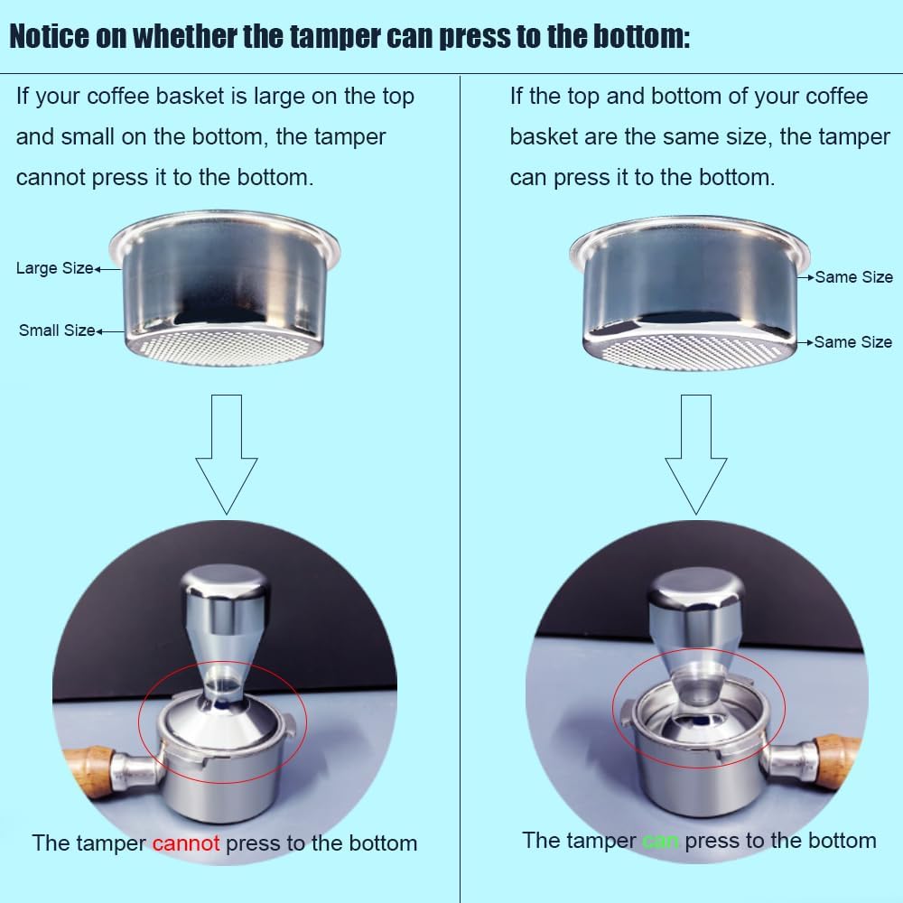 Coffee Tamper 51mm,Espresso Coffee Tamper,Espresso Tamper 51mm Aluminum Alloy, 51mm tamper for 51mm portafilters