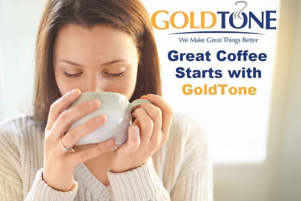 GoldTone Brand 8-12 Cup Reusable Mr. Coffee Basket-Style Coffee Filter & Set of 12 Water Filters for Mr. Coffee Coffee Maker and Brewer