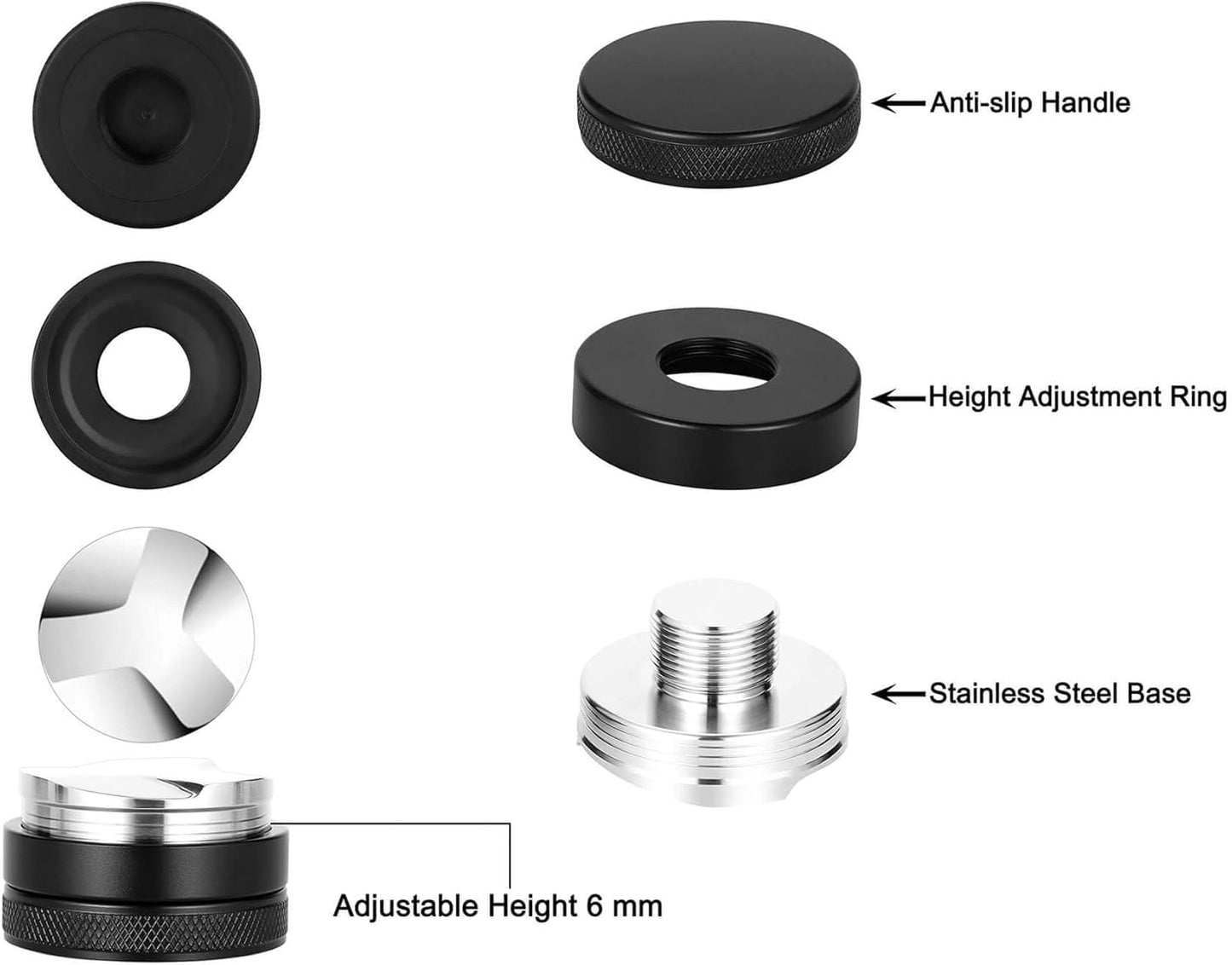 Apexstone 53mm Coffee Distributor, Espresso Distribution Tool, Coffee Leveler Compatible with Breville 54mm Portafilter
