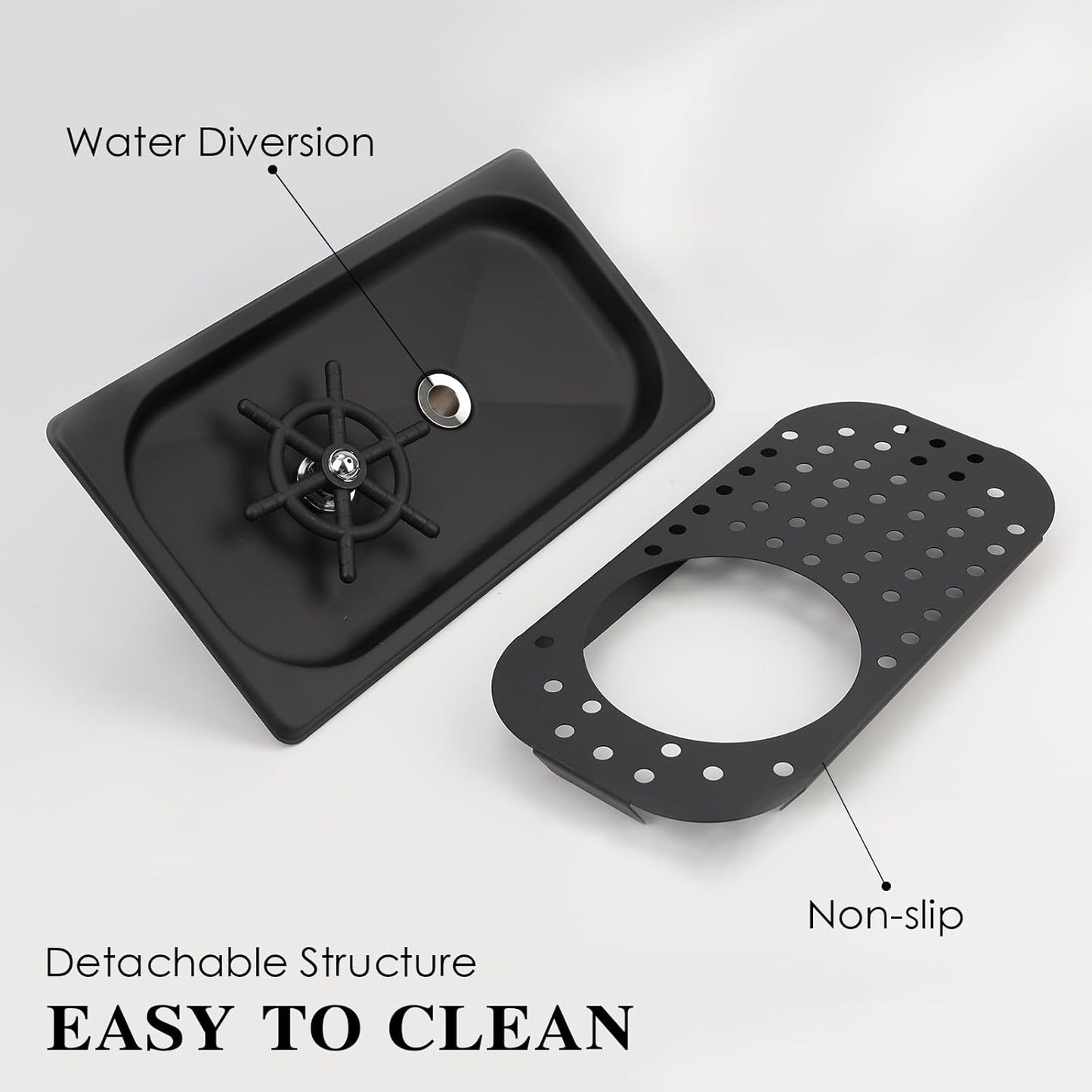 Pitcher Washer, Espresso Washer, Drainage and Drip Tray Stainless Steel Bar Glass Washer is The Sink, and The Cup Spray Washer is The Home Kitchen Hotel Cafe Restaurant (Silvery)