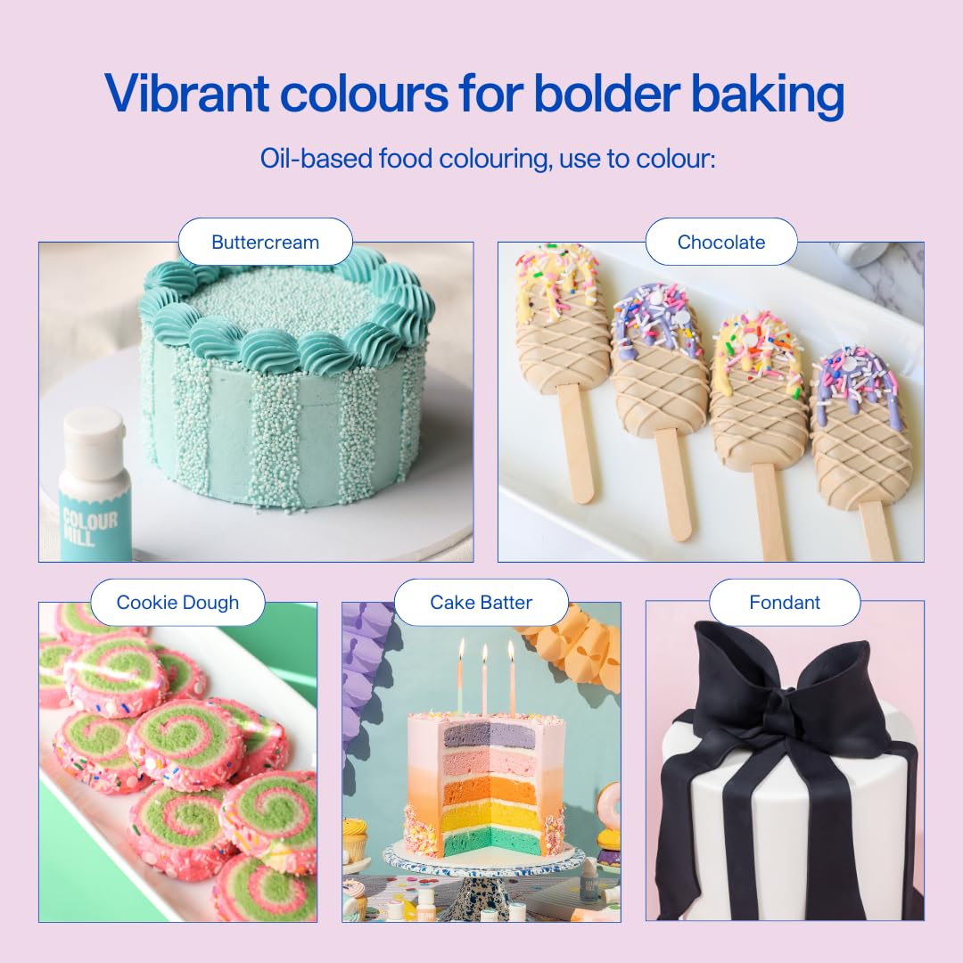 Colour Mill Oil-Based Food Coloring, 20 Milliliters Emerald