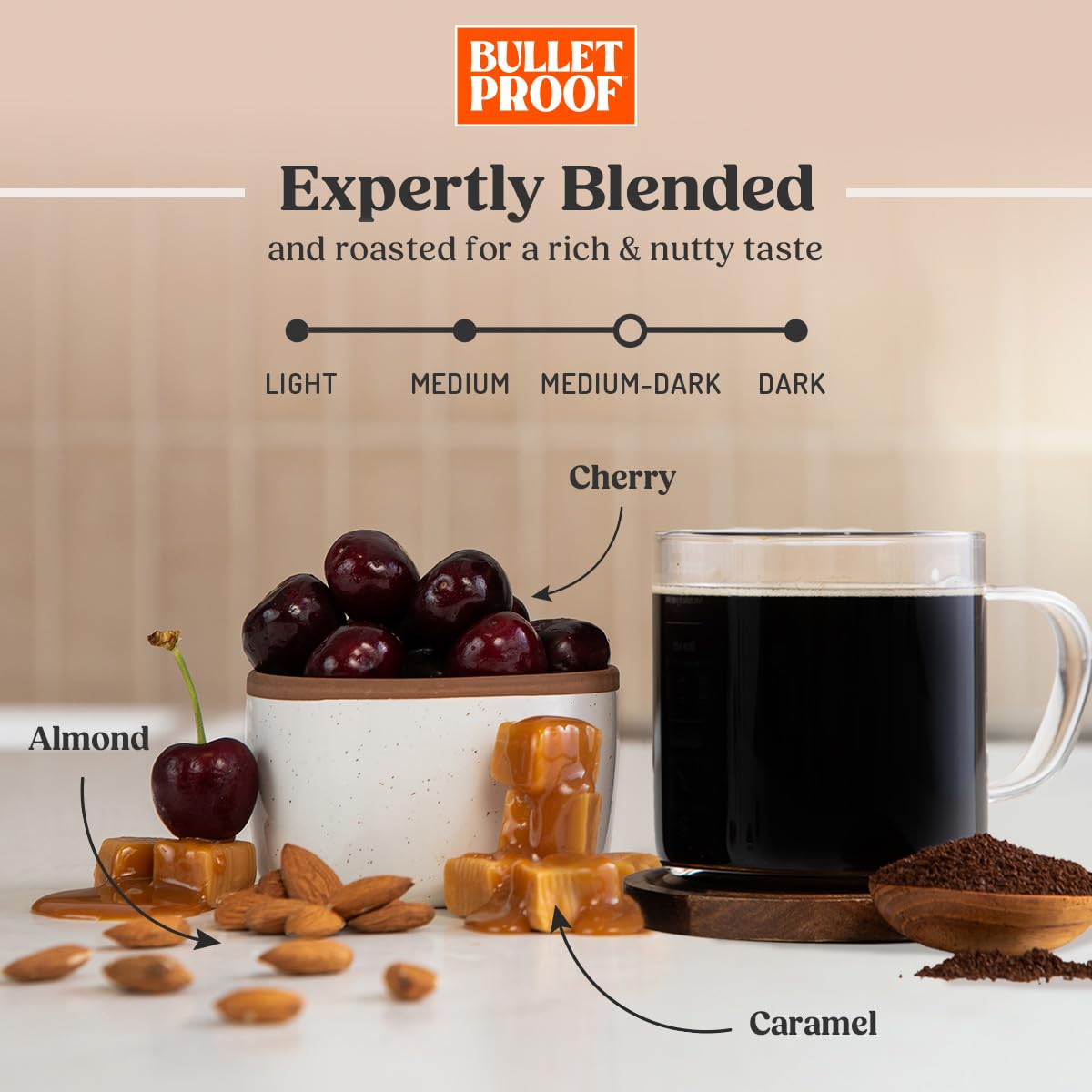 Bulletproof The Mentalist Medium-Dark Roast Single-Serve Pods, 24 Count, Clean Coffee Tested for Toxins, Packaging May Vary