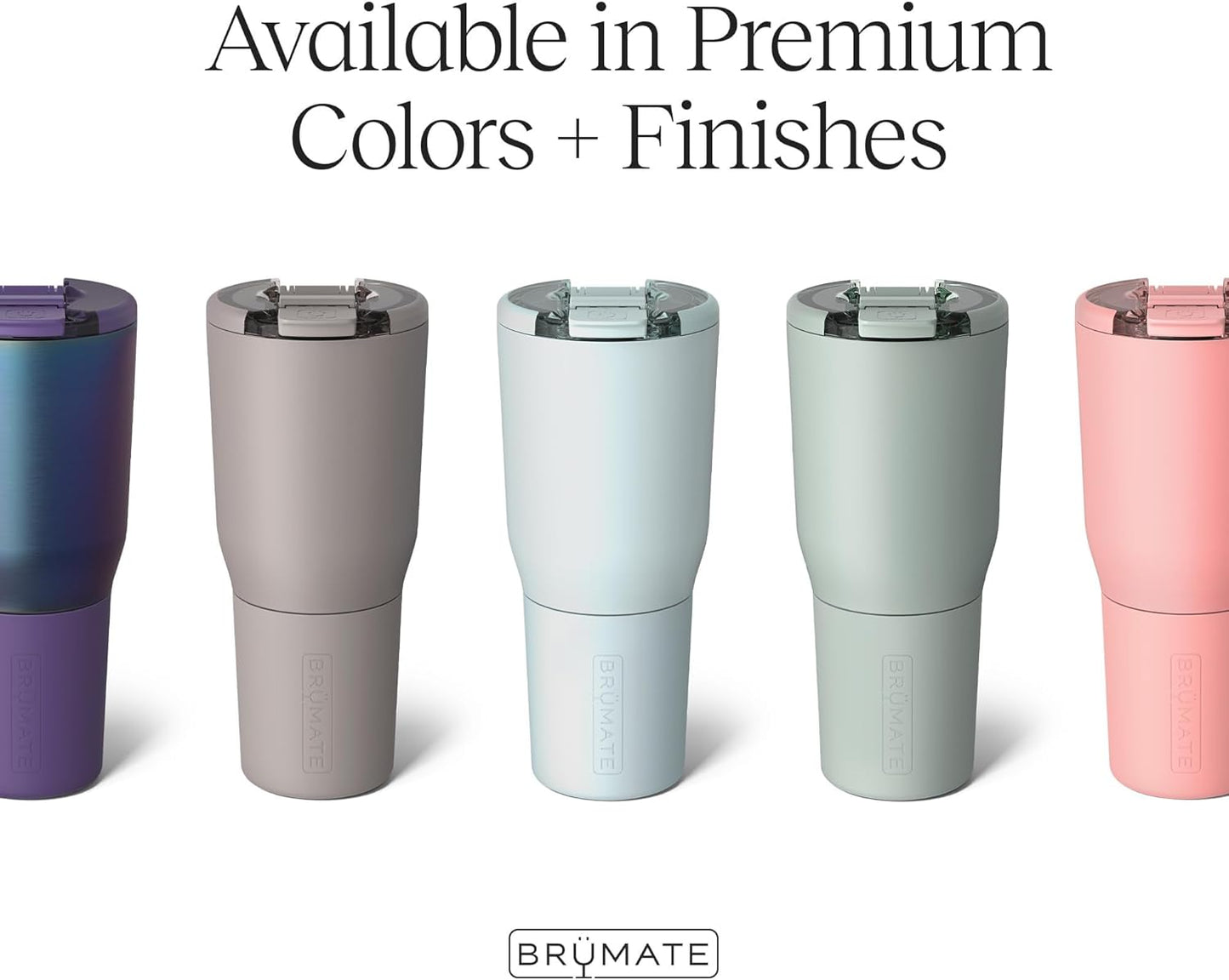 BrüMate Nav 35oz 100% Leak Proof Insulated Travel Tumbler with Magnetic BevLock™ Lid - Double Wall Cup-Holder Friendly Stainless Steel Mug (Electric Blue)