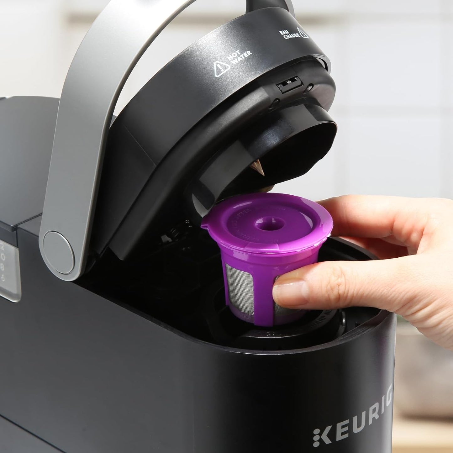 Pro Mael Disposable K Cup Filters, Coffee Filter Paper for Keurig Brewers Single Serve 1.0 and 2.0, Use with Reusable K Cup Pods, Natural Unbleached (100-Count)