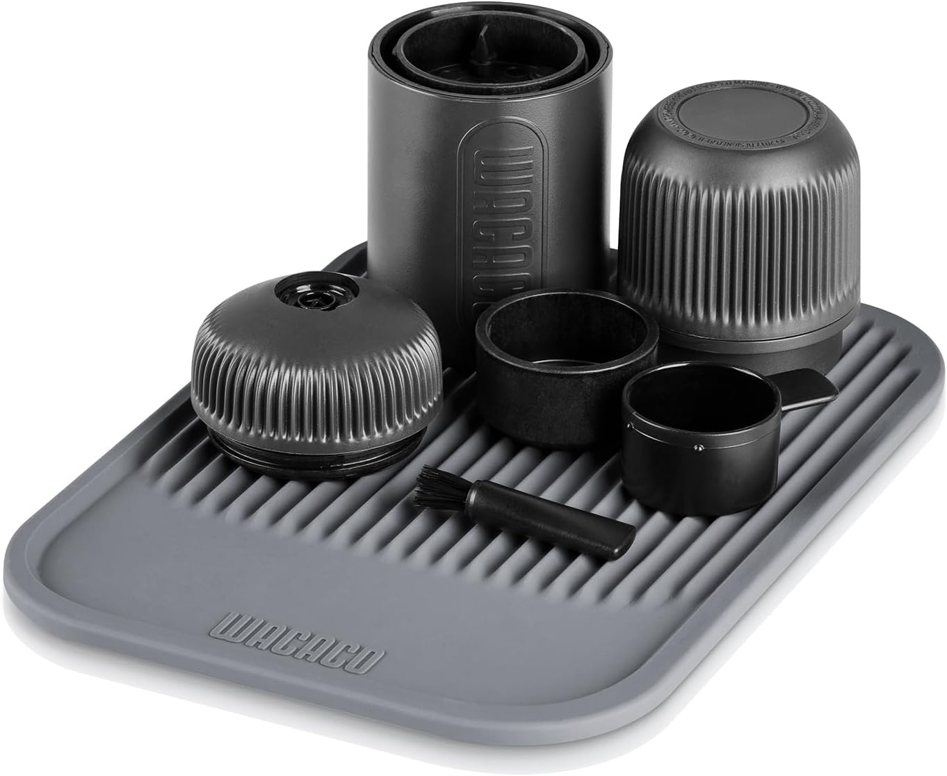 WACACO Coffee Mat, Multi-Purpose Drying Mat and Tamping Mat, Made of Food-Grade Silicone (Compact)
