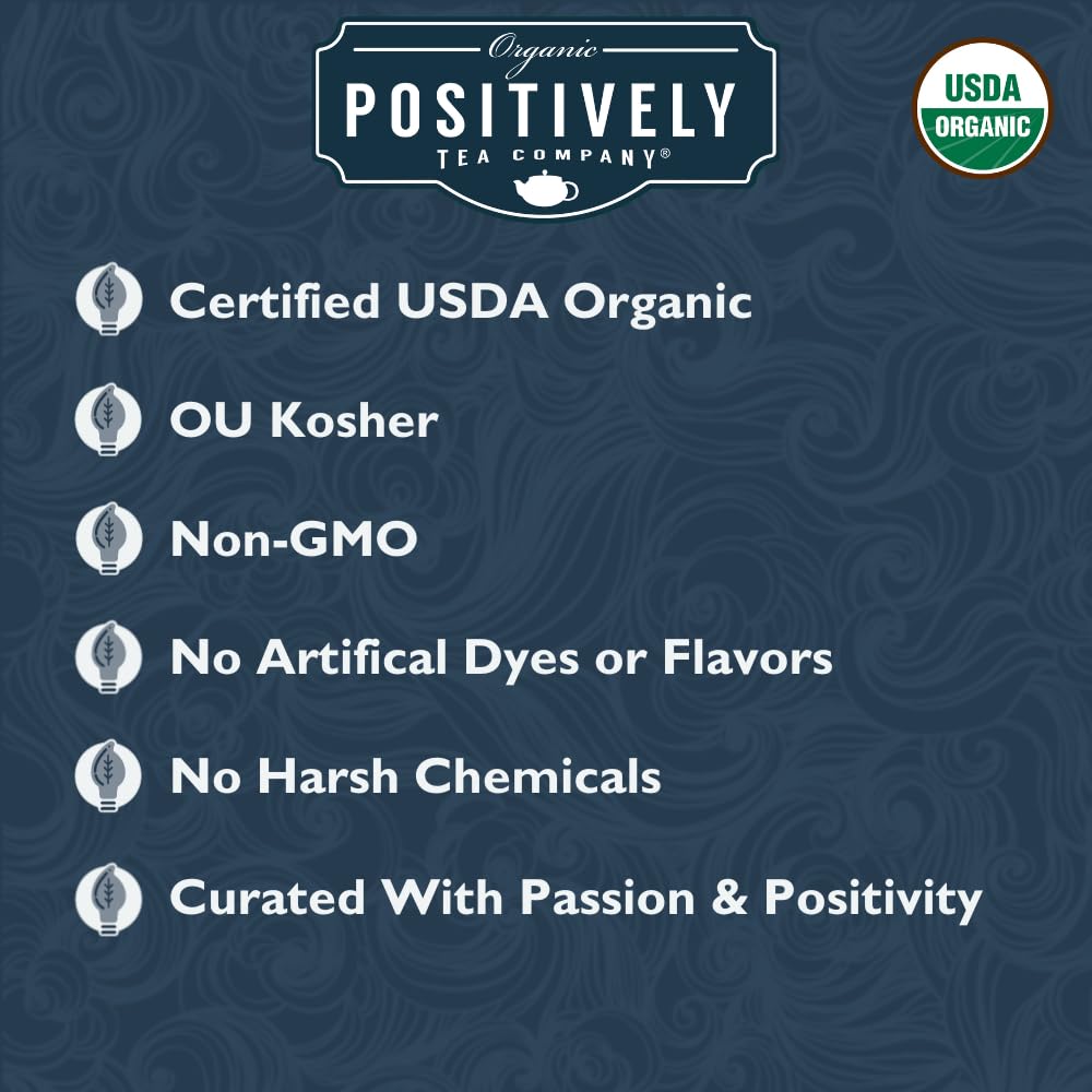 Organic Positively Tea Company, Black Tea Sampler, Loose Leaf, 4 Ounce, 3 Pack