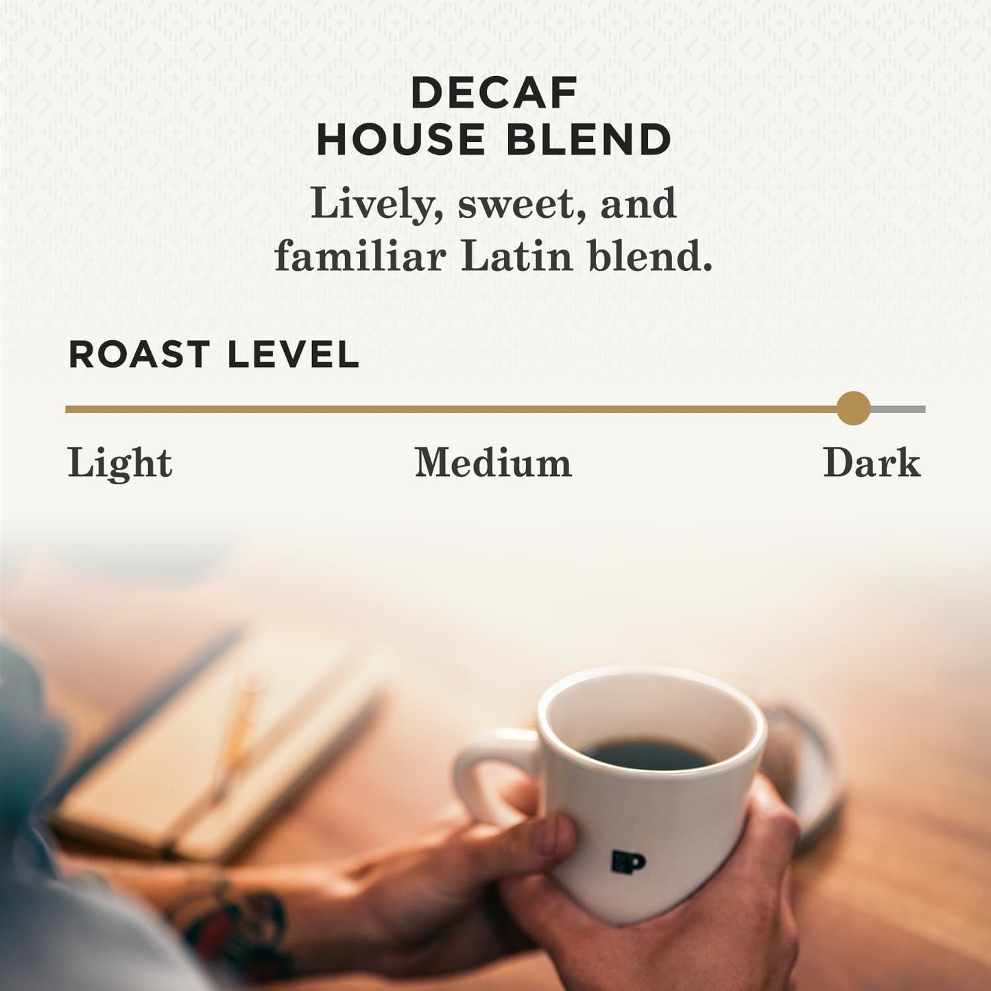 Peet's Coffee, Dark Roast Decaf Single Serve Coffee Pods - Decaf House Blend 32 Count (1 Box of 32 Pods)