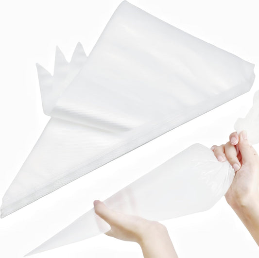 XXL 26 Inch Extra Large Piping Bags,100 Pack Disposable Pastry Bags,Thick Anti-Burst Icing Piping Pastry Bags For Frosting Decorating Cake Cupcake Cookie (26 Inch-100 Pack)