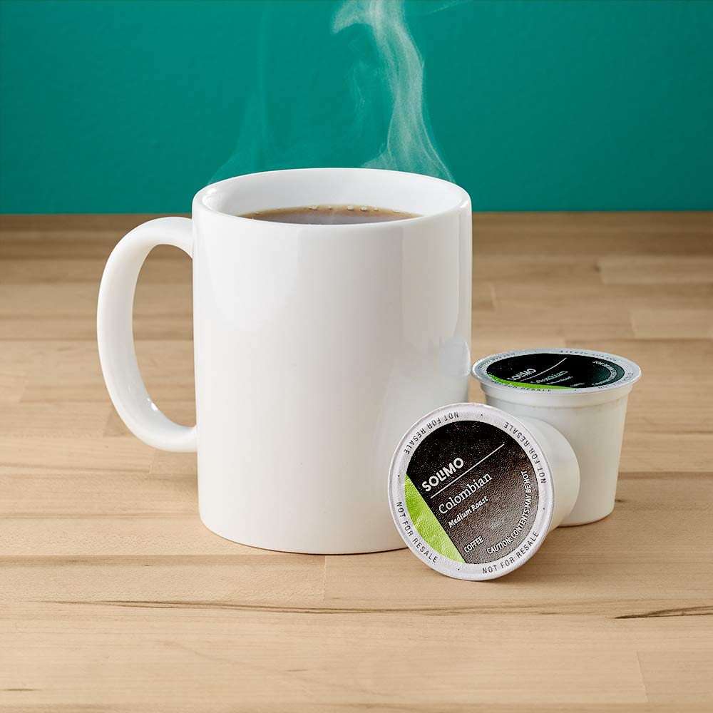 Amazon Brand - Solimo Medium Roast Coffee Pods, Colombian, Compatible with Keurig 2.0 K-Cup Brewers, 100 Count (Pack of 2)