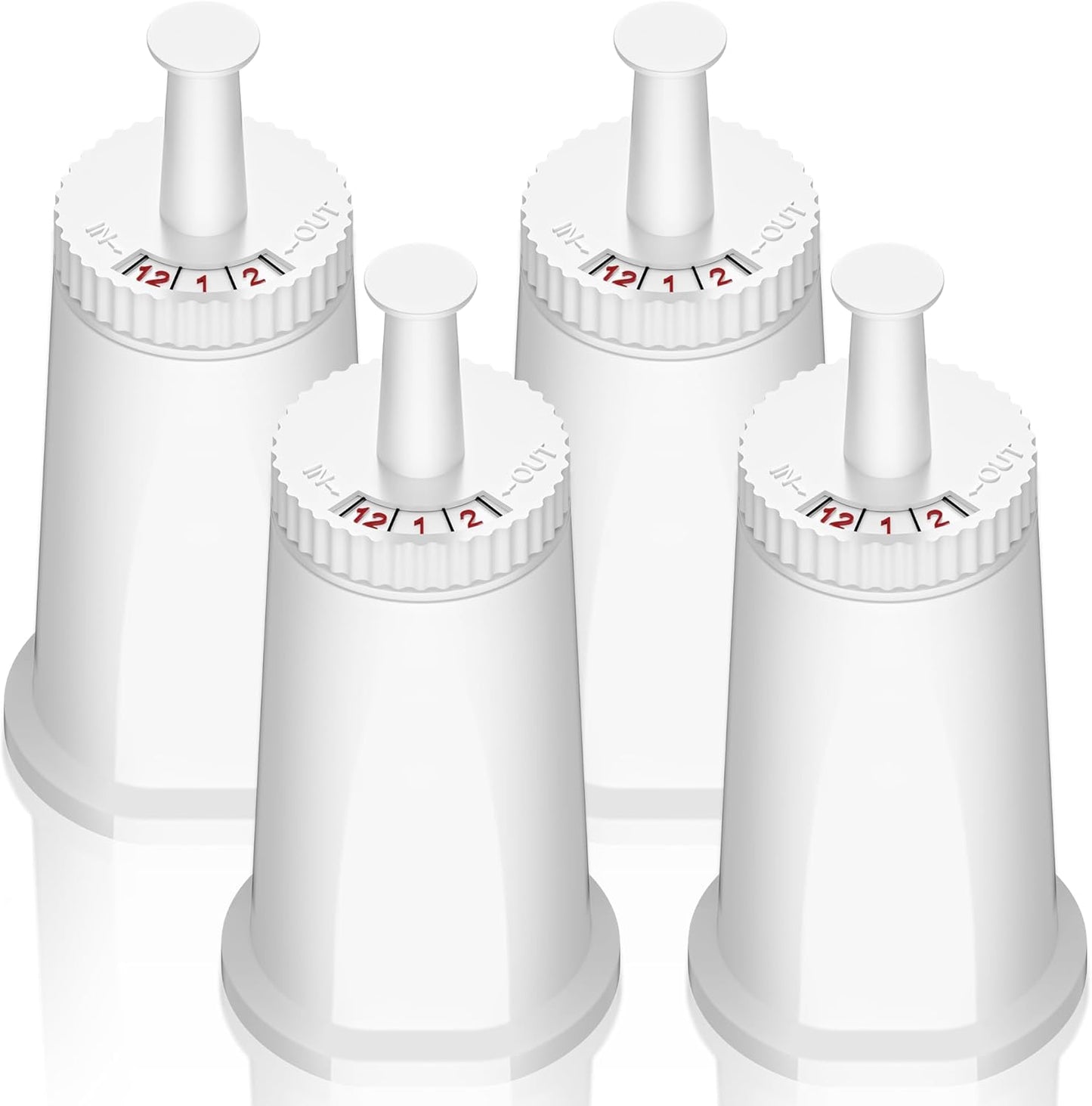 Replacement Water Filter for Breville Barista Touch Espresso Machine BES880, Barista Pro BES878, Oracle Touch BES990, Oracle BES980, Dual Boiler BES920 Bambino ClaroSwiss Sage by PETOX, 4 Pack