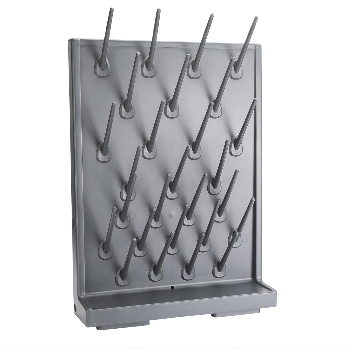 Lab Drying Racks - Lab Supply Pegboard Bench,27 Pegs Drying Rack Lab,Wall Mounted Test Tube Dryer,Detachable PP Lab Rack