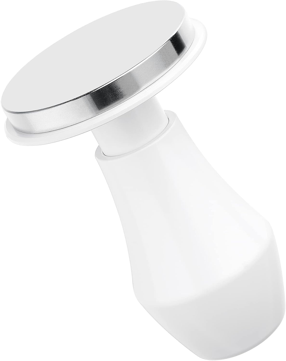 Normcore 51mm Espresso Coffee Tamper V4, Spring Loaded Tamper With Stainless Steel Flat Base, 15lb / 25lb / 30lbs Replacement Springs, Anodized Aluminum Stand, Non-stick coating White