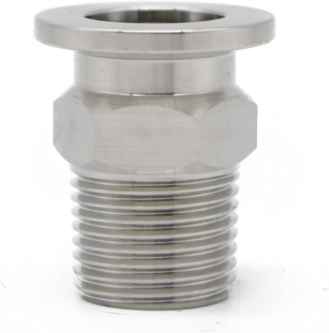SS304 KF16 NPT Male Adaptor thread 1/2" NW16 KF Male coupling ISO-KF16 X NPT 1/2"