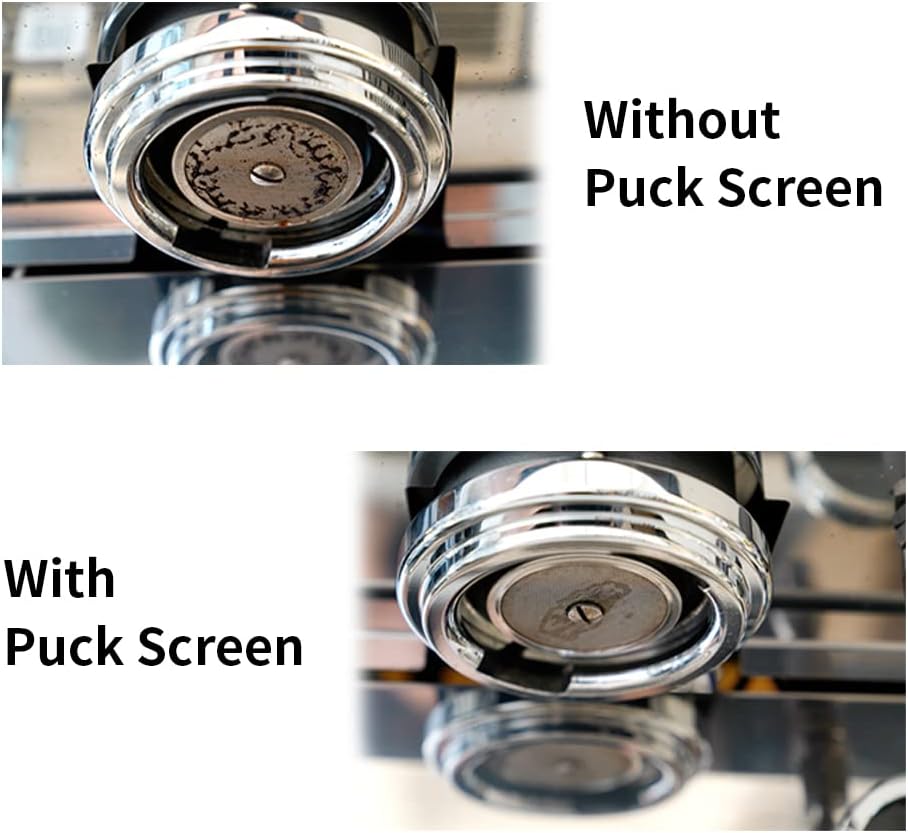 watchget 51 Espresso Puck Screen - Lower Shower Screen - 1.7mm Thickness Metal Reusable Coffee Filter for 51mm Protafilter Basket 316 Stainless Steel 150μm