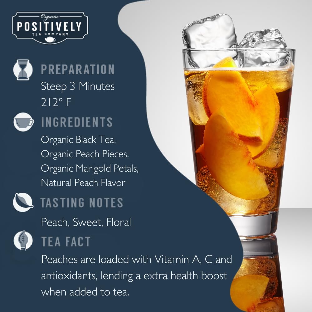 Organic Positively Tea Company, Flavored Black Tea Sampler, Loose Leaf, 4 Ounce, 3 Pack