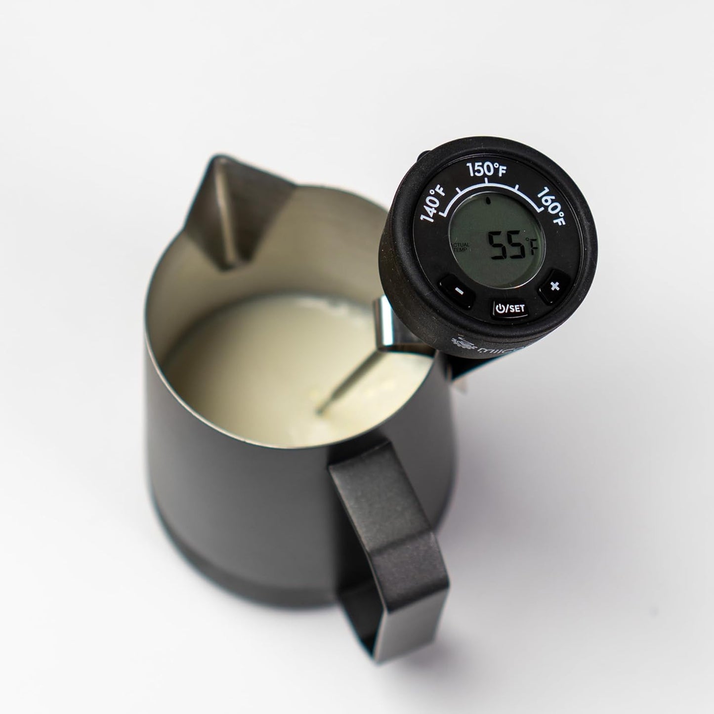 Digital Milk Frothing Thermometer with Clip, Espresso Machine Accessories for Steaming Milk (Fahrenheit)