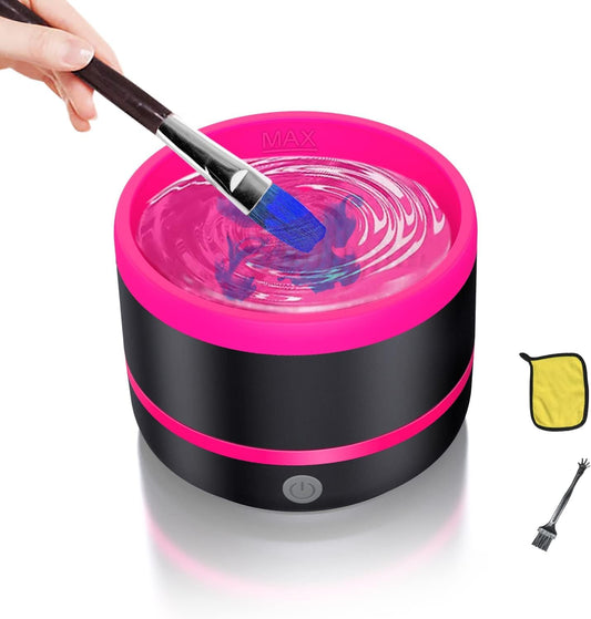 YAGHVEO? Paint Brush Cleaner, Electric Paint Brush Cleaner Rinse Cup, Brush Rinser for Painting, Artist Brush Cleaning Washer Rinser for Acrylic, Watercolor, Oil, Gouache Painting
