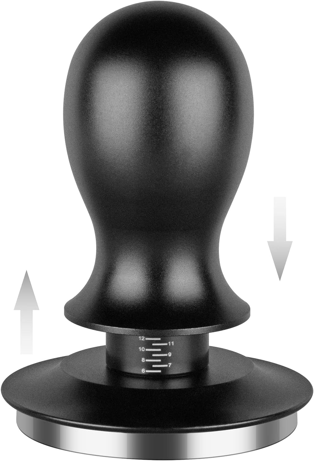 Calibrated Spring Loaded Coffee Tamper for Espresso Machine - Essential Espresso Tool for Perfect Tamping Results - Fits Portafilter Baskets(51mm, Black)