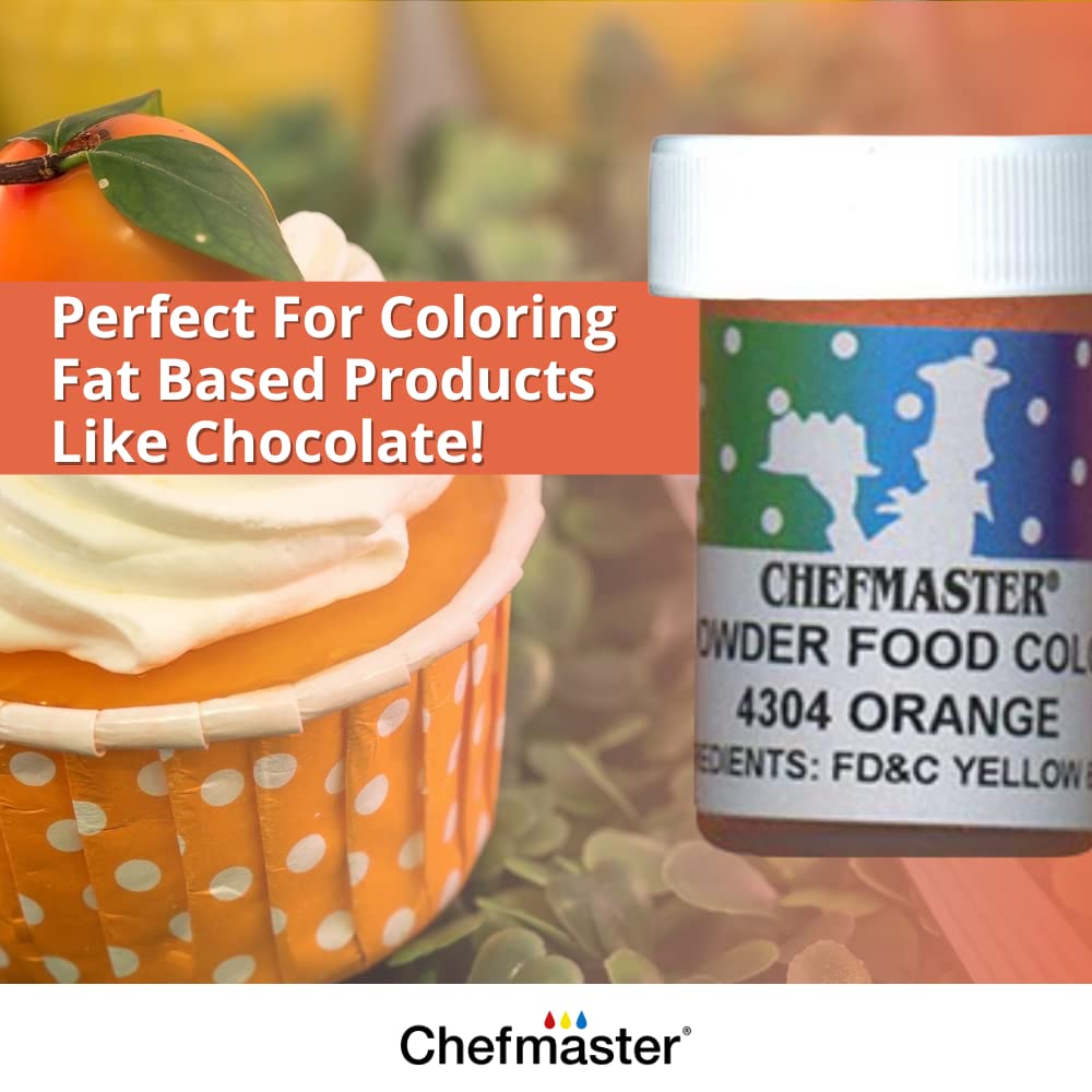 Chefmaster Brown Dry Powder Candy Color | Vibrant Shades | Chocolate, Macarons, Fondant | Decorating | Professional-Grade Dye | Easy-to-Use | Manufactured in USA | 3 grams