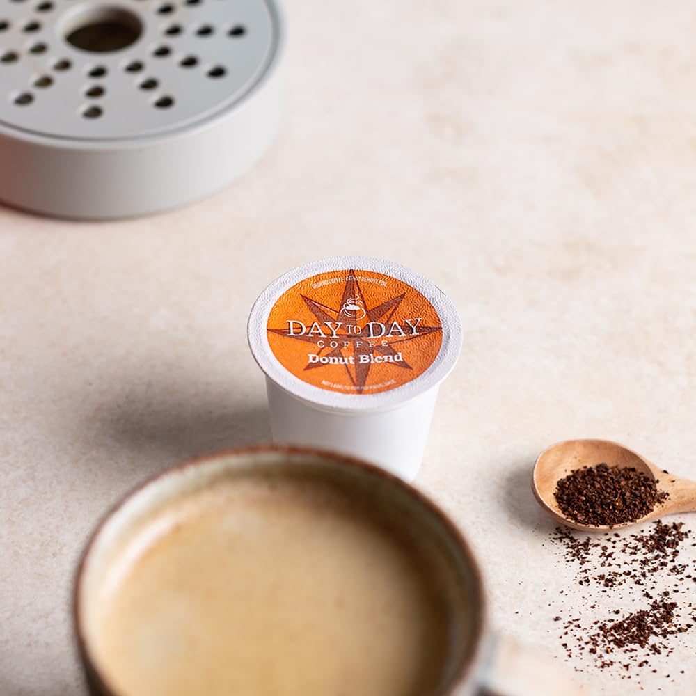 Day To Day 120-Count Donut Blend, Medium Roast Single Serve Coffee Pods for K-Cup Keurig Brewers