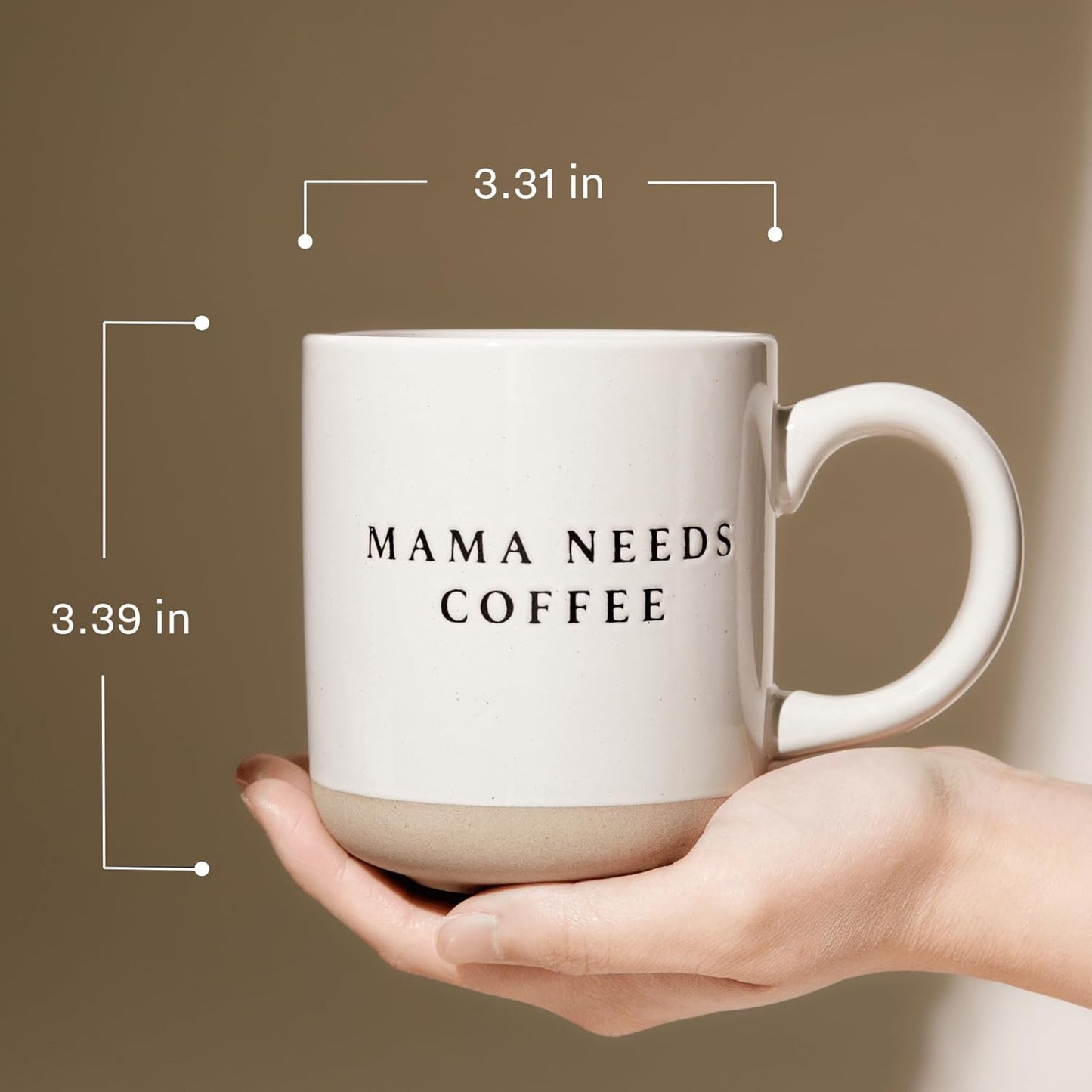 Sweet Water Decor Trust in the Lord Stoneware 14oz Cute Coffee Mugs for Hot & Cold Drinks - Dishwasher & Microwave Safe - Christian Gifts for Women and Men - Ideal Tea & Espresso Mugs