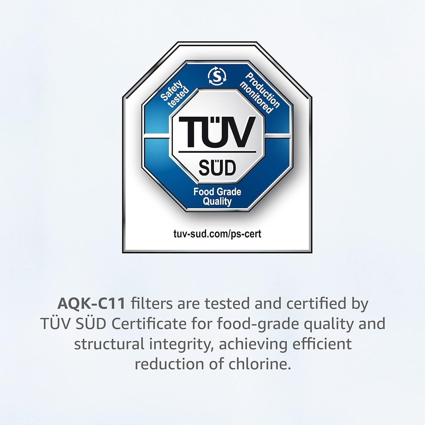 AQUA CREST Coffee Water Filter, Replacement for De'Longhi Filter, TÜV SÜD Certified, 5513292811, DLS C002, CFL-950, SER3017, ECAM/ETAM Series, EC680, BCO420 (Pack of 2）