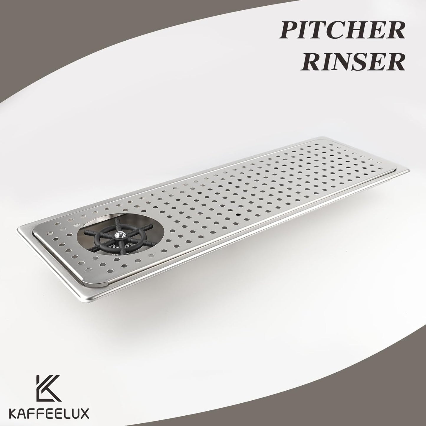 Pitcher Washer, Espresso Washer, Drainage and Drip Tray Stainless Steel Bar Glass Washer is The Sink, and The Cup Spray Washer is The Home Kitchen Hotel Cafe Restaurant (KF28-Silver)