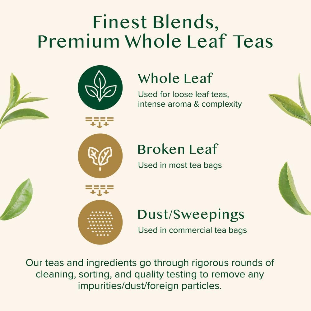 VAHDAM, Ginger Masala Chai Tea (50+ Cups,3.53oz) Authentic Indian Ginger Tea | Spiced Chai Tea Loose Leaf | Brew Hot, Iced Or Chai Latte | Vacuum Sealed Pack