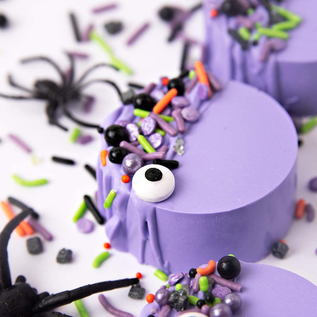 Sweets Indeed Sprinklefetti Monster Mash Sprinkles – 4 oz Jar | Halloween Sprinkle Mix with Candy Eyeballs, Jimmies, Nonpareils & Confetti | Cupcake & Cake Decorations