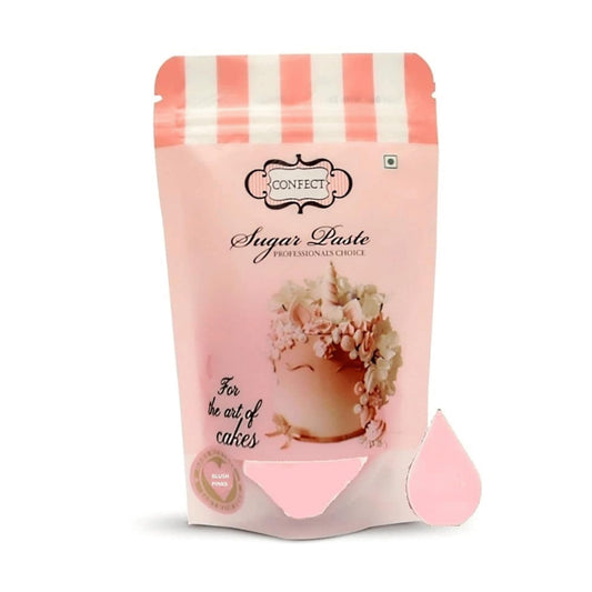 Confect Blush Pink Fondant | Edible Cake Fonadant | Chefs Choice Blush Pink Fondant for Cake Decorating | Vegan, Gluten-Free, Nut-Free, Palm Oil-Free – 8.8 Oz