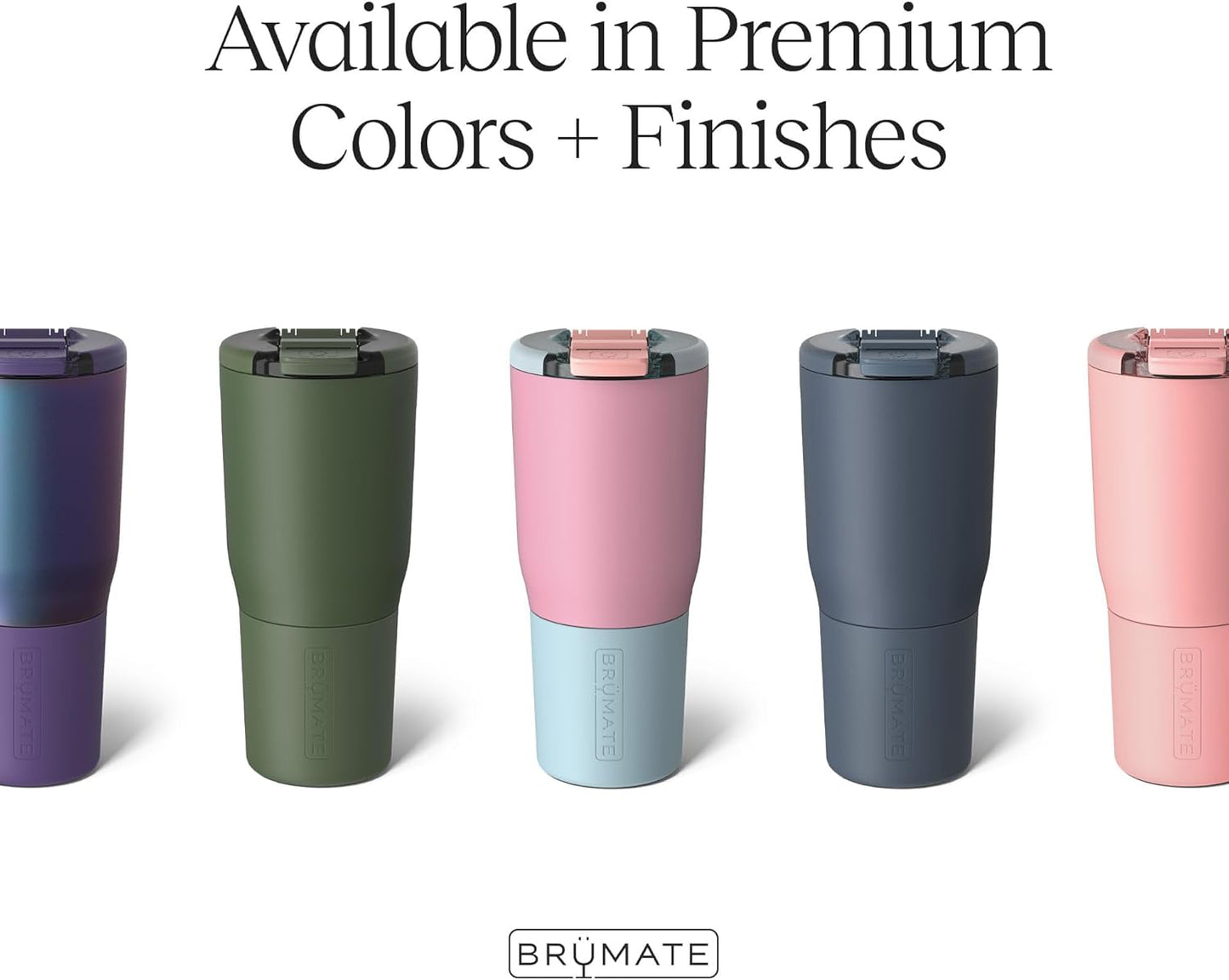 BrüMate Nav 25oz 100% Leak Proof Insulated Travel Tumbler with Magnetic BevLock™ Lid - Double Wall Cup-Holder Friendly Stainless Steel Mug (Blue Agave)