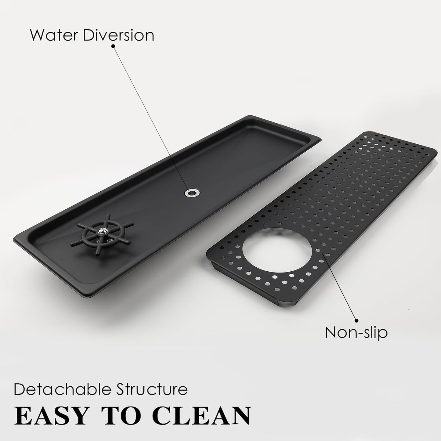 Pitcher Washer, Espresso Washer, Drainage and Drip Tray Stainless Steel Bar Glass Washer is The Sink, and The Cup Spray Washer is The Home Kitchen Hotel Cafe Restaurant (KF28-Silver)