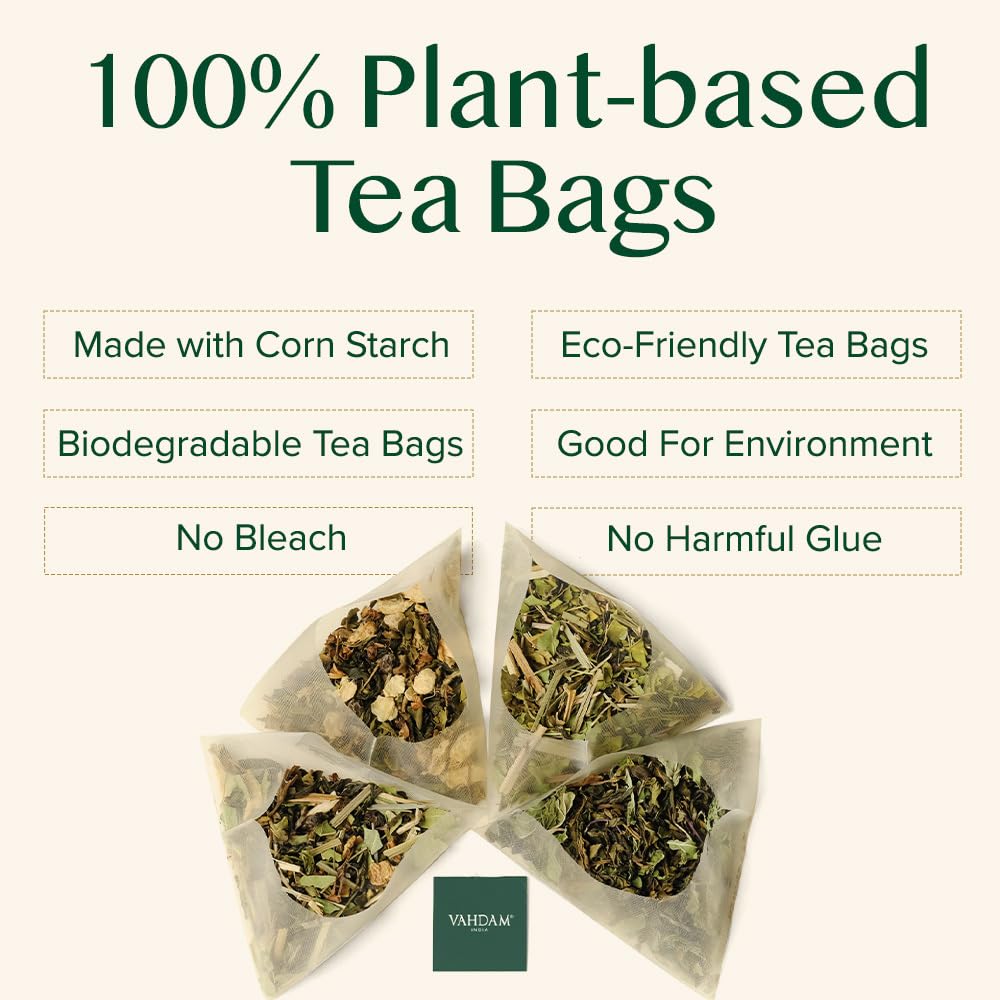 VAHDAM, Limited Edition - Hanukkah Tea Gift Basket | 9 Delicious Variety Pyramid Tea Bags | Perfect Hanukkah Gift for Friends and Family