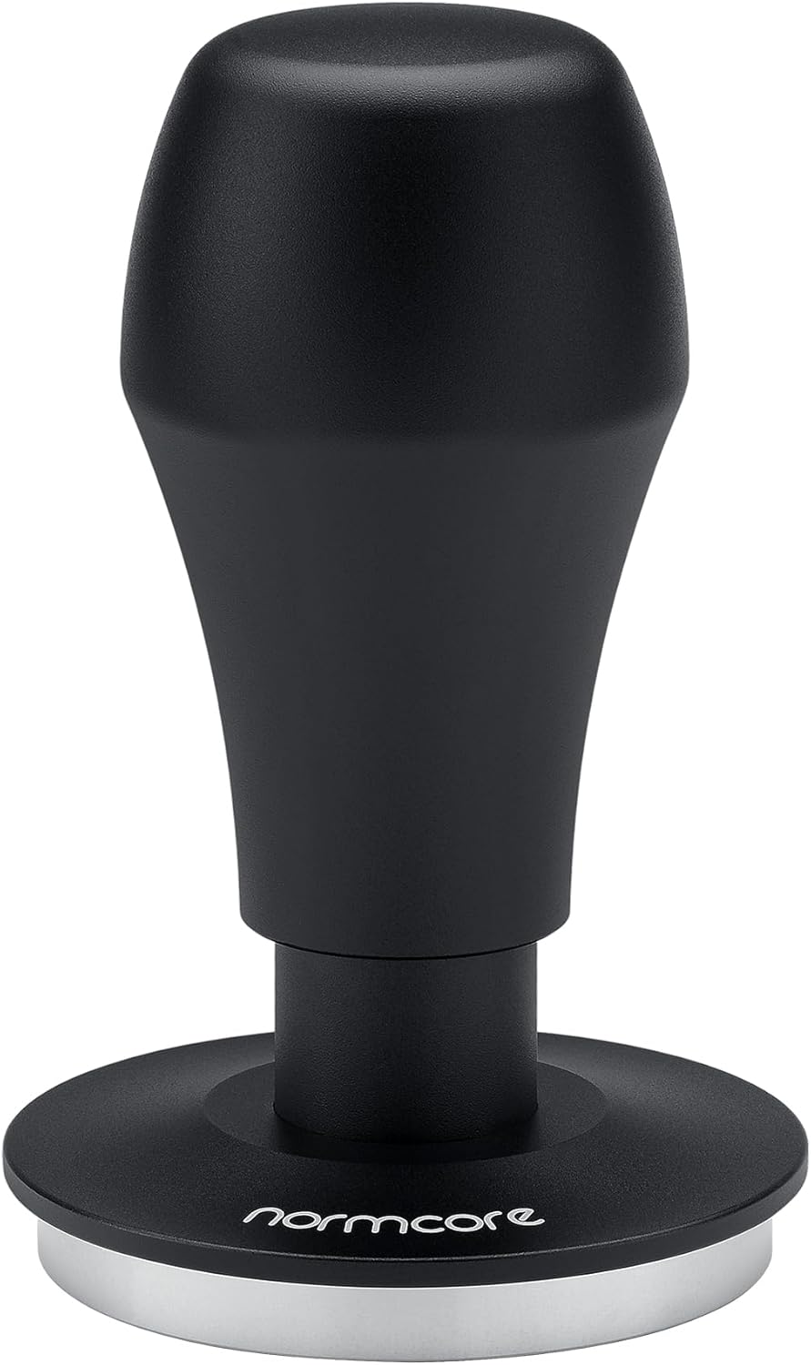 Normcore 57mm Coffee Tamper V4.1 with Click Sound Feedback, Spring Loaded Tamper With Stainless Steel Flat Base, Compatible with Lelit Anna Portafilter, Black