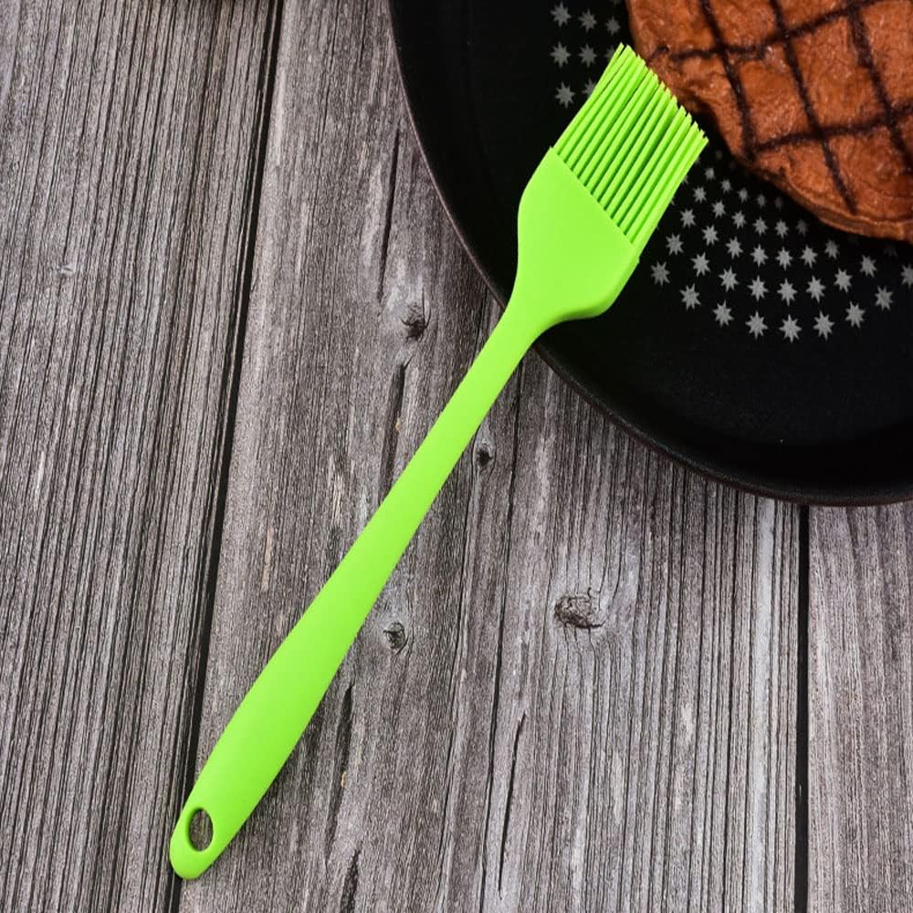 Silicone brush, Oil Brush for BBQ Kitchen Cooking Baking and Grilling（7 PCS,Pink)