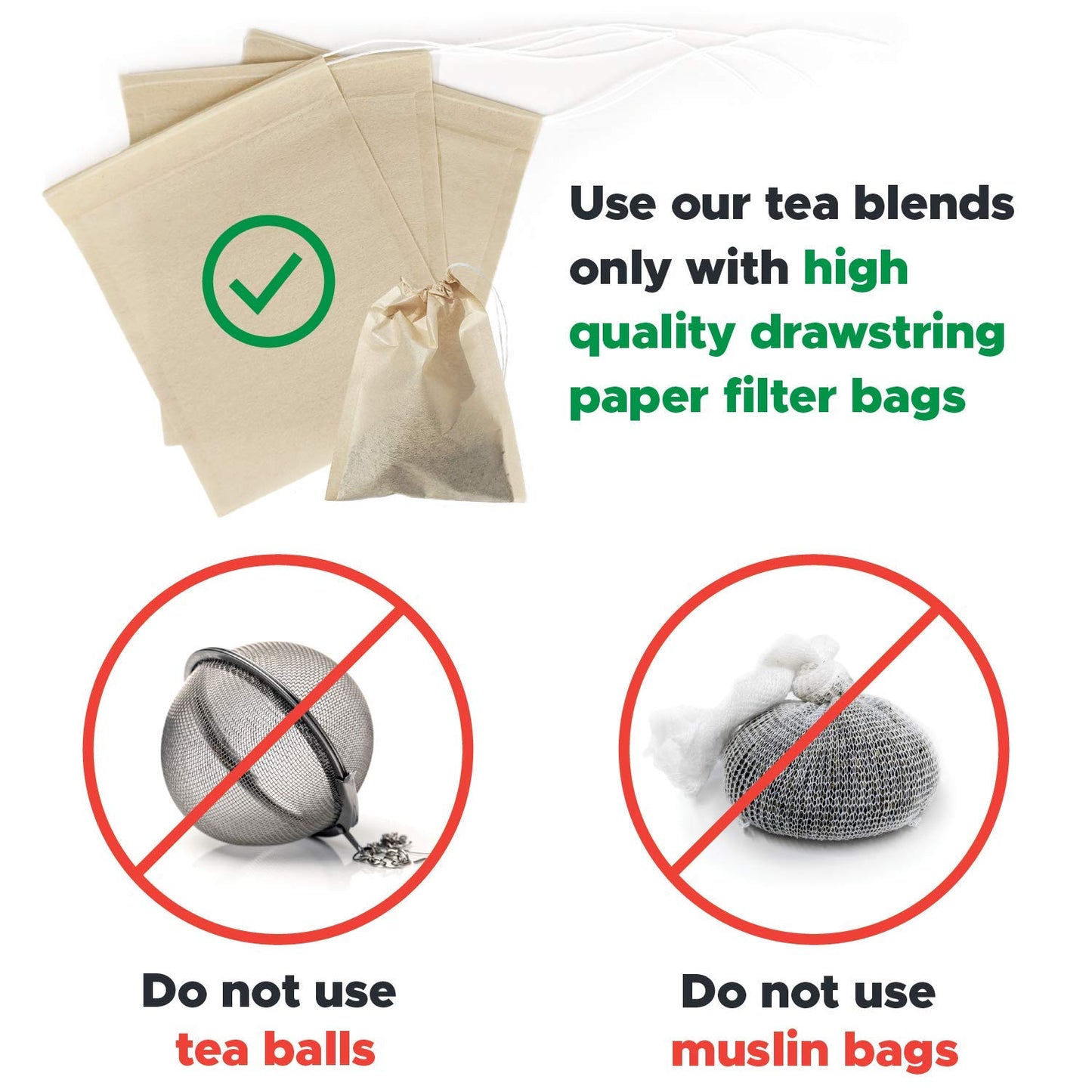 Kombucha.com Certified Organic Loose Leaf Tea - Kombucha Brewing Blends (Black Tea Blend, 1 Pound + 100 XL FILTER BAGS)