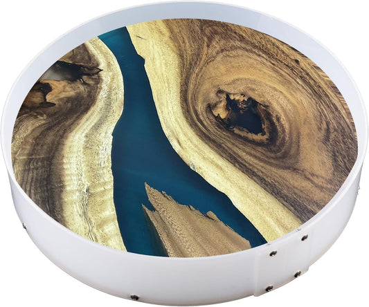 Resin Mold Large Round Deep -Kalinta 16inch Reusable Epoxy Round Molds for Resin Clock, Serving Tray Board, End Table£¬Floral Preservation Bouquet