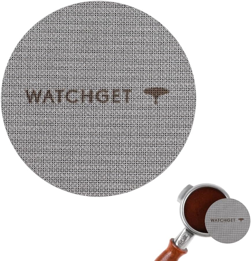 watchget 51 Espresso Puck Screen - Lower Shower Screen - 1.7mm Thickness Metal Reusable Coffee Filter for 51mm Protafilter Basket 316 Stainless Steel 150μm