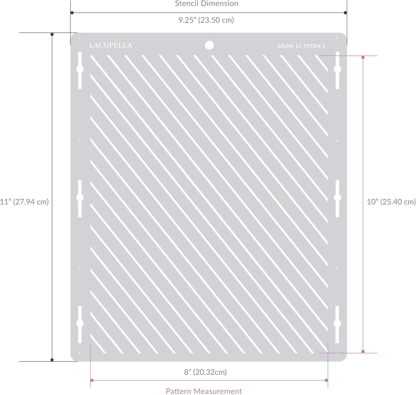 Cake Stencil - Seamless Delicate Pattern for Decorating Tall Double Barrel Cake to Use with Buttercream, Royal Icing, Ganache, Paint, Airbrush (STRAAT)