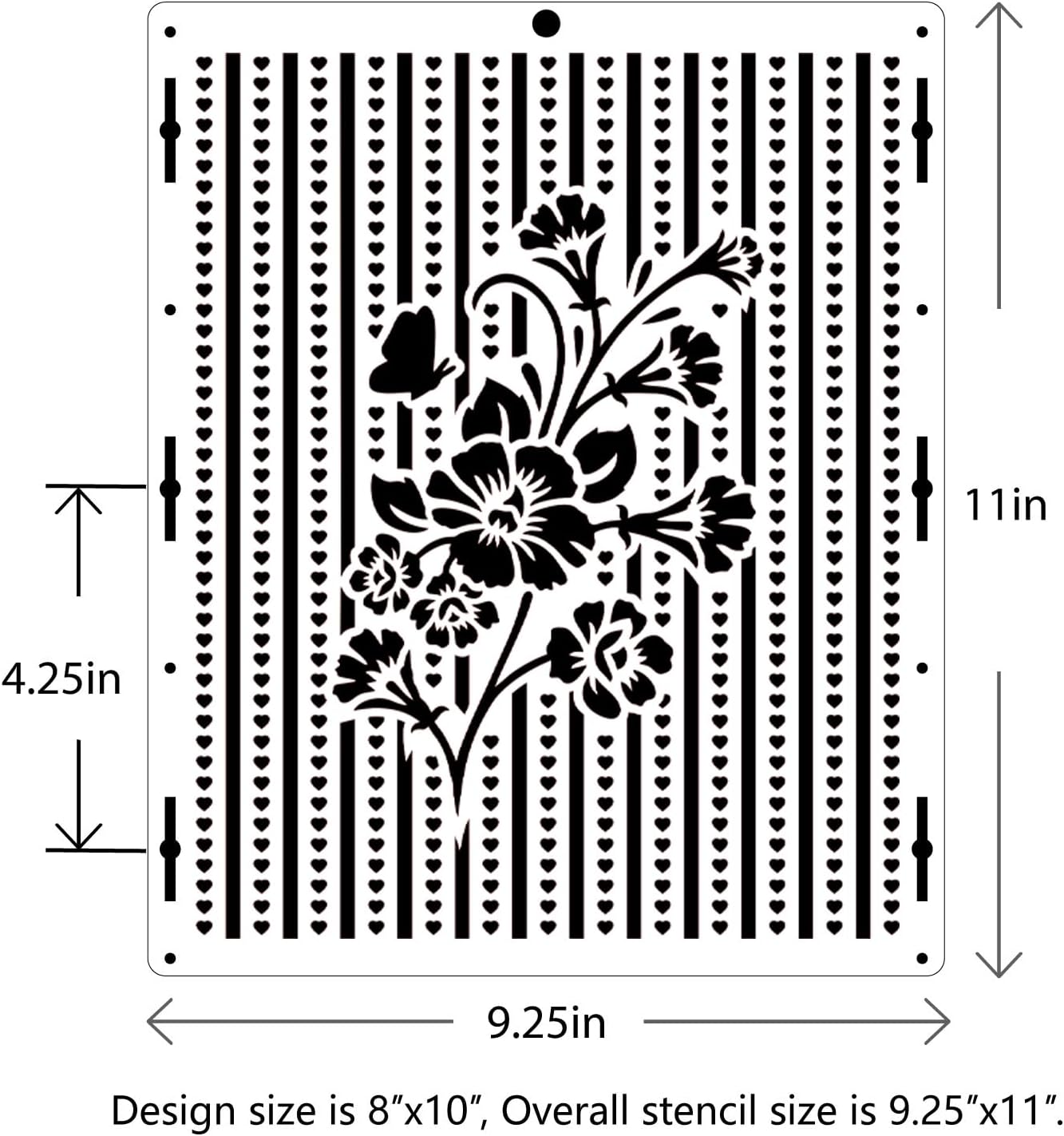 4-Pack Reusable Stencil Set for Crafting, Painting, and DIY Projects ? Durable, Versatile, and Easy-to-Use Stencils for Walls, Fabric, Wood, and More