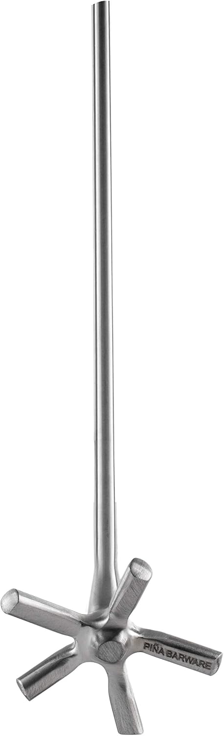Pi?a Barware Swizzle Stick Stirrer - Stainless Steel with Smooth Matte Finish (One Swizzle Stick)