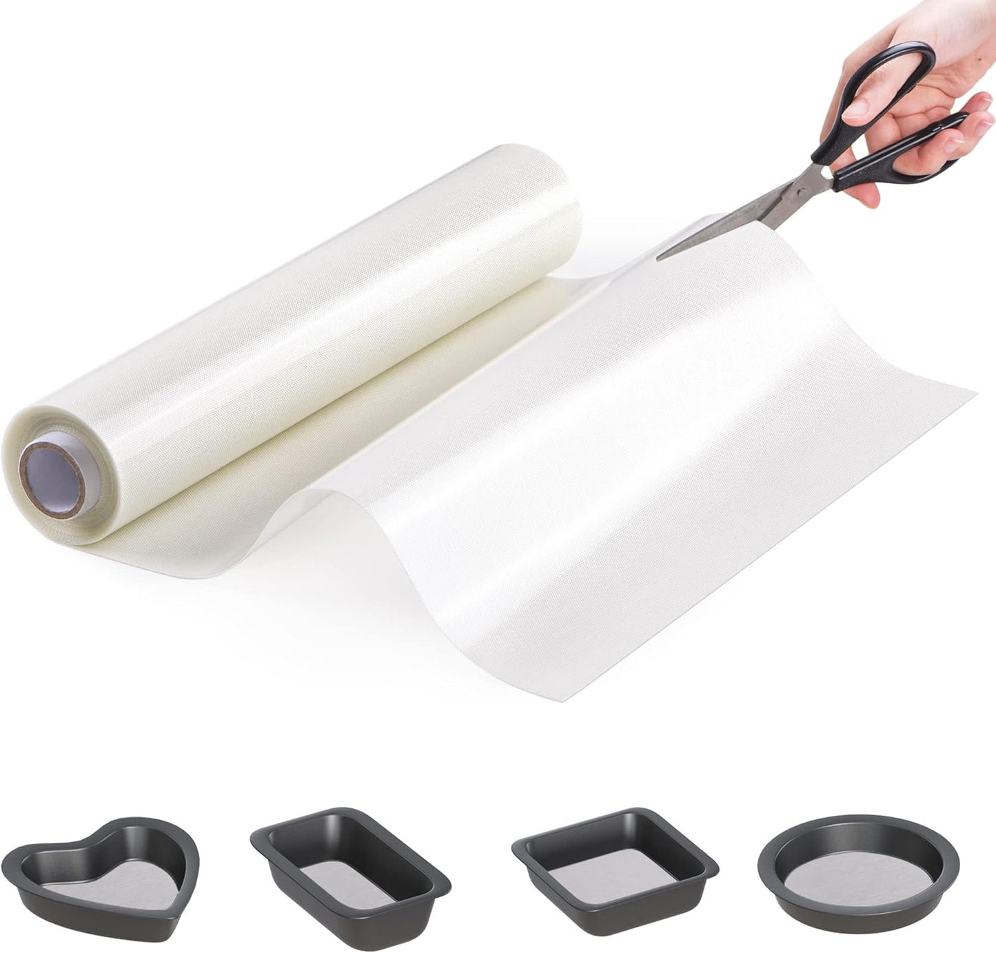 Silicone Baking Mat Roll - Best German Silicone - Non-slip Silicone Pastry Mat, Non-Stick Reusable Air Fryer Linner, Counter Mat, Oven Liner, Freeze Dryer Mat - 12IN x 10.7FT