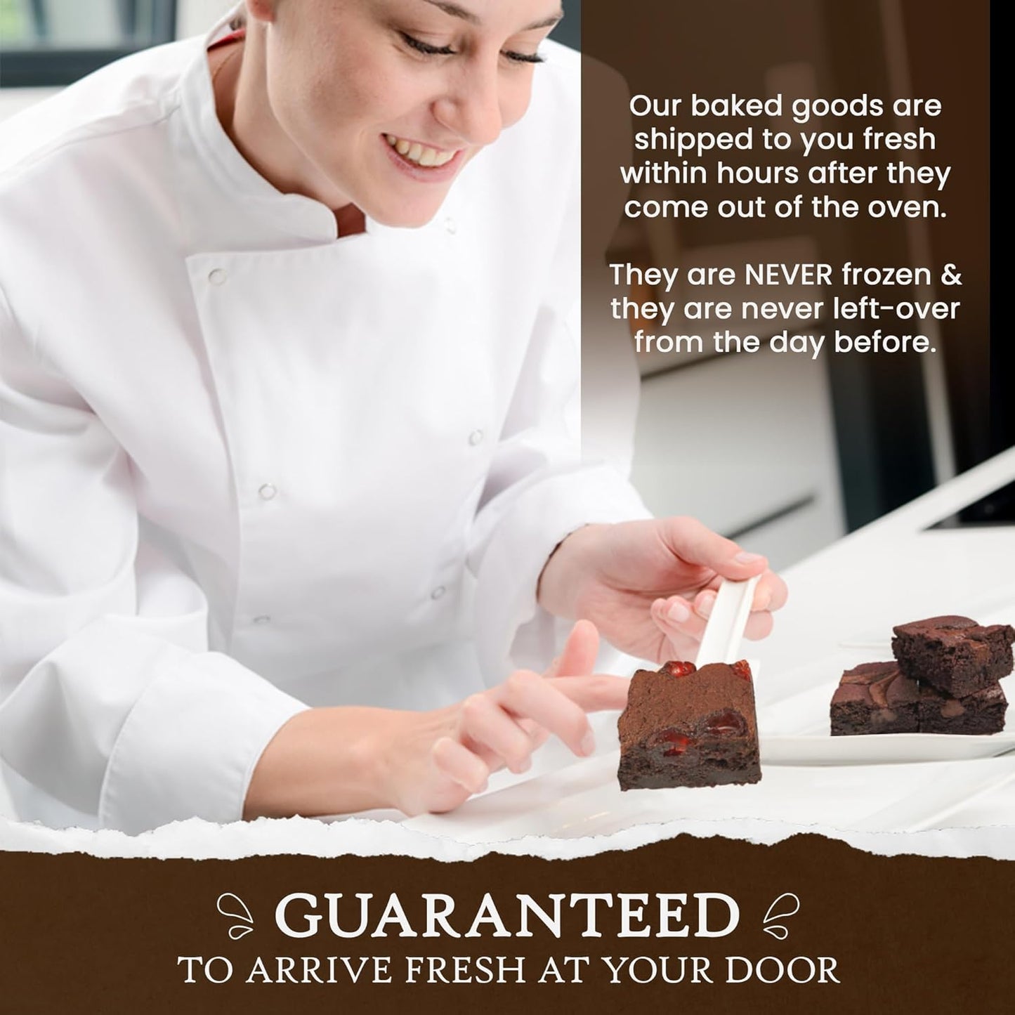 Ruth’s Gourmet Brookie (Brownie + Cookie) 1 Dozen – Gourmet Baked Treats | Delicious Gift with The Finest Ingredients | Guaranteed to Arrive Fresh