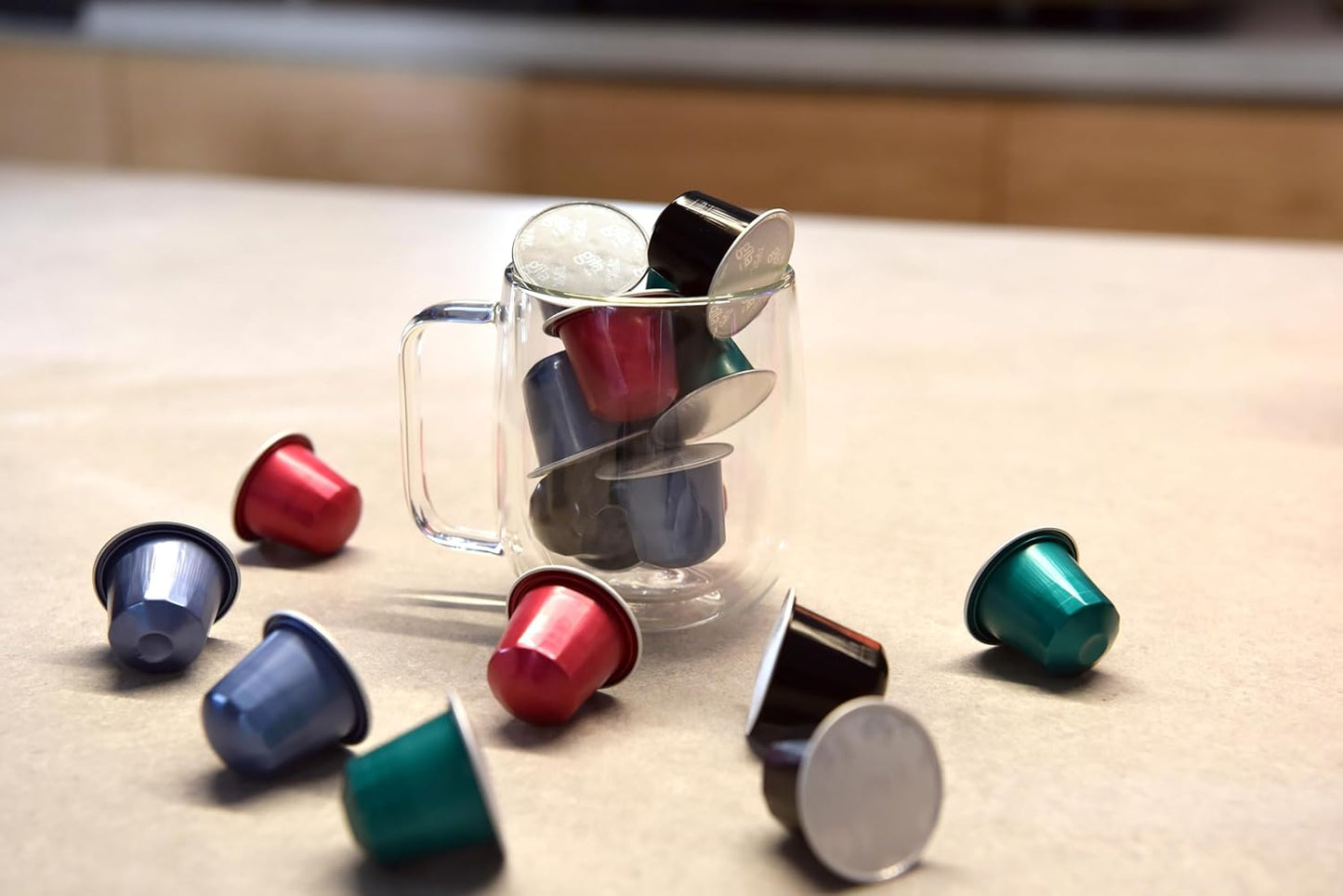 GILA Cafe Master Blend aluminun coffee capsules compatible with Nespresso Original Machines Pack (6 pack x 10), 60 count