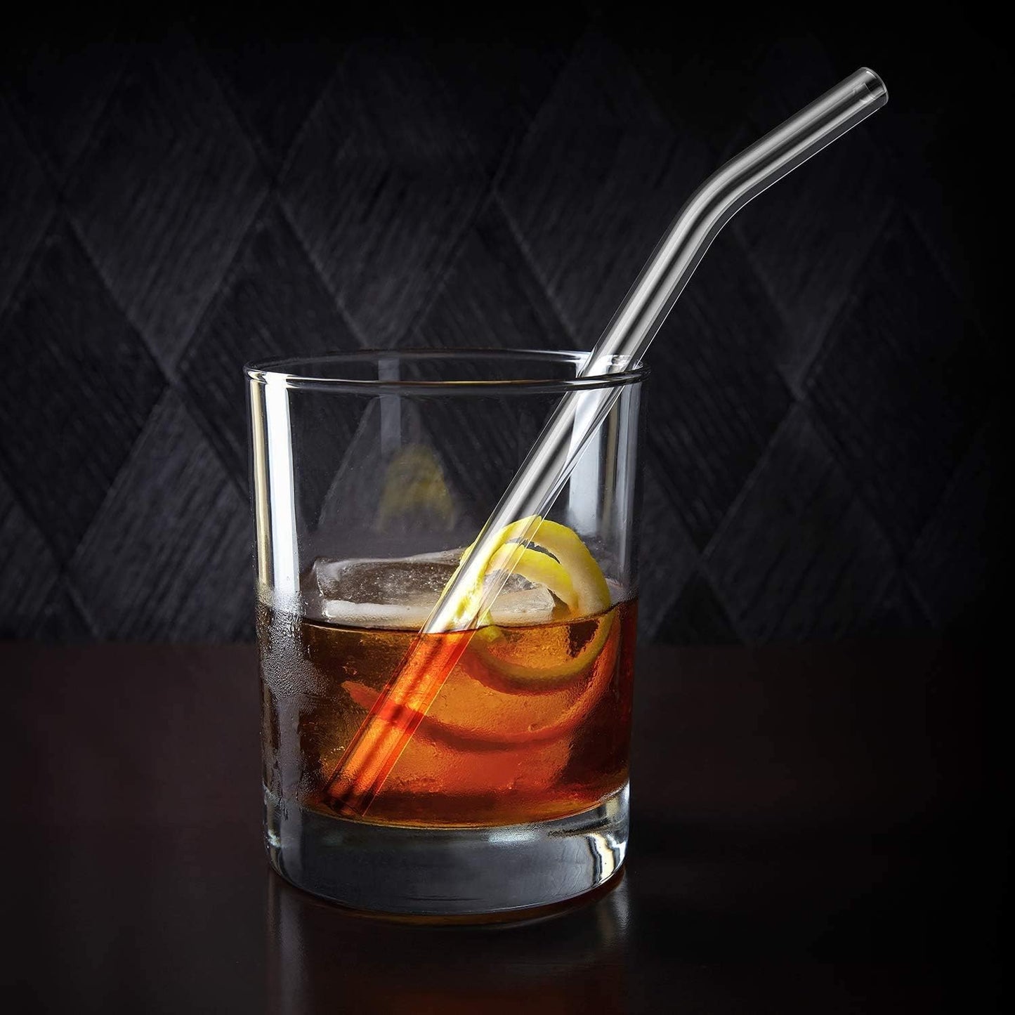 10-Pack Reusable Glass Straw,Size 8.5''x10 MM,Including 5 Straight and 5 Bent with 2 Cleaning Brush- Perfect For Smoothies, Tea, Juice