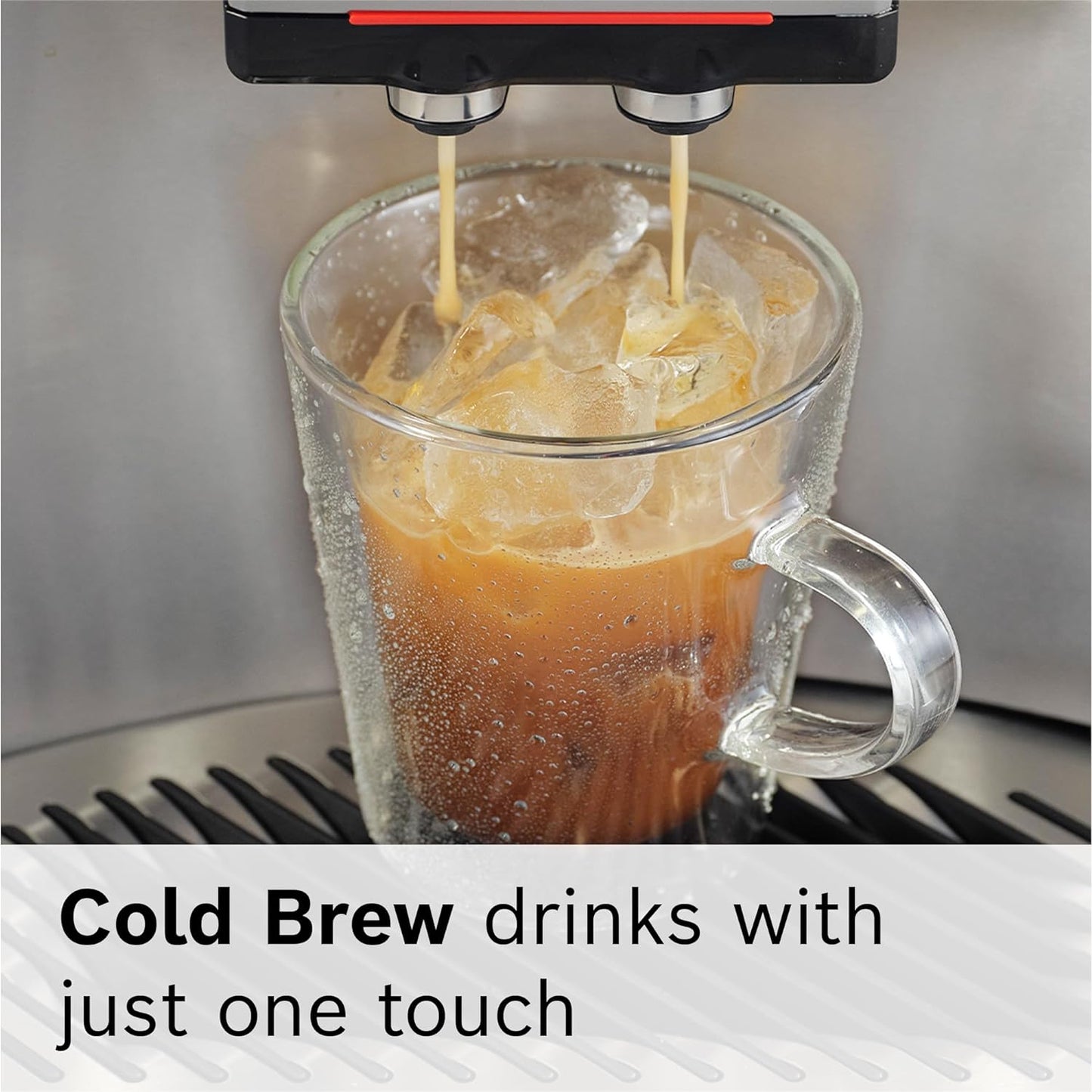 Bosch 800 Series Fully Automatic Espresso and Coffee Machine – 35 Drinks, Cold Brew, Double Cup, Milk Hose, Ceramic Grinder, Smart Features, in Black TPU60309