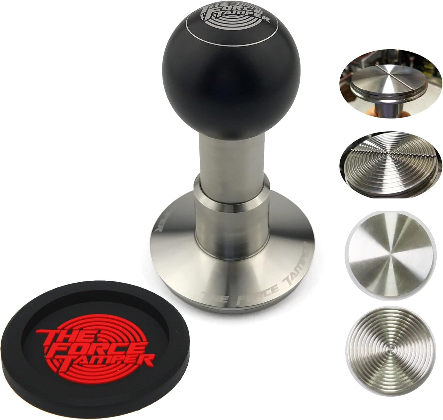 The Force Tamper Automatic Impact Coffee Tamper Adjustable Const Pressure and Autoleveling Duo-Distribute Set New (Ball, 53.00mm)